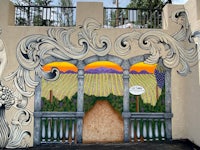 a mural painted on a wall of a building