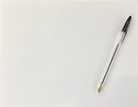 a pen on a white background